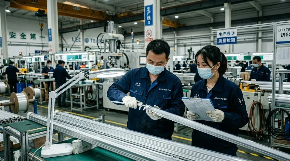 2026 China LED T8 Tube Factory: Premium PC-dæksler og aluminiumsbaser til globale OEM'er